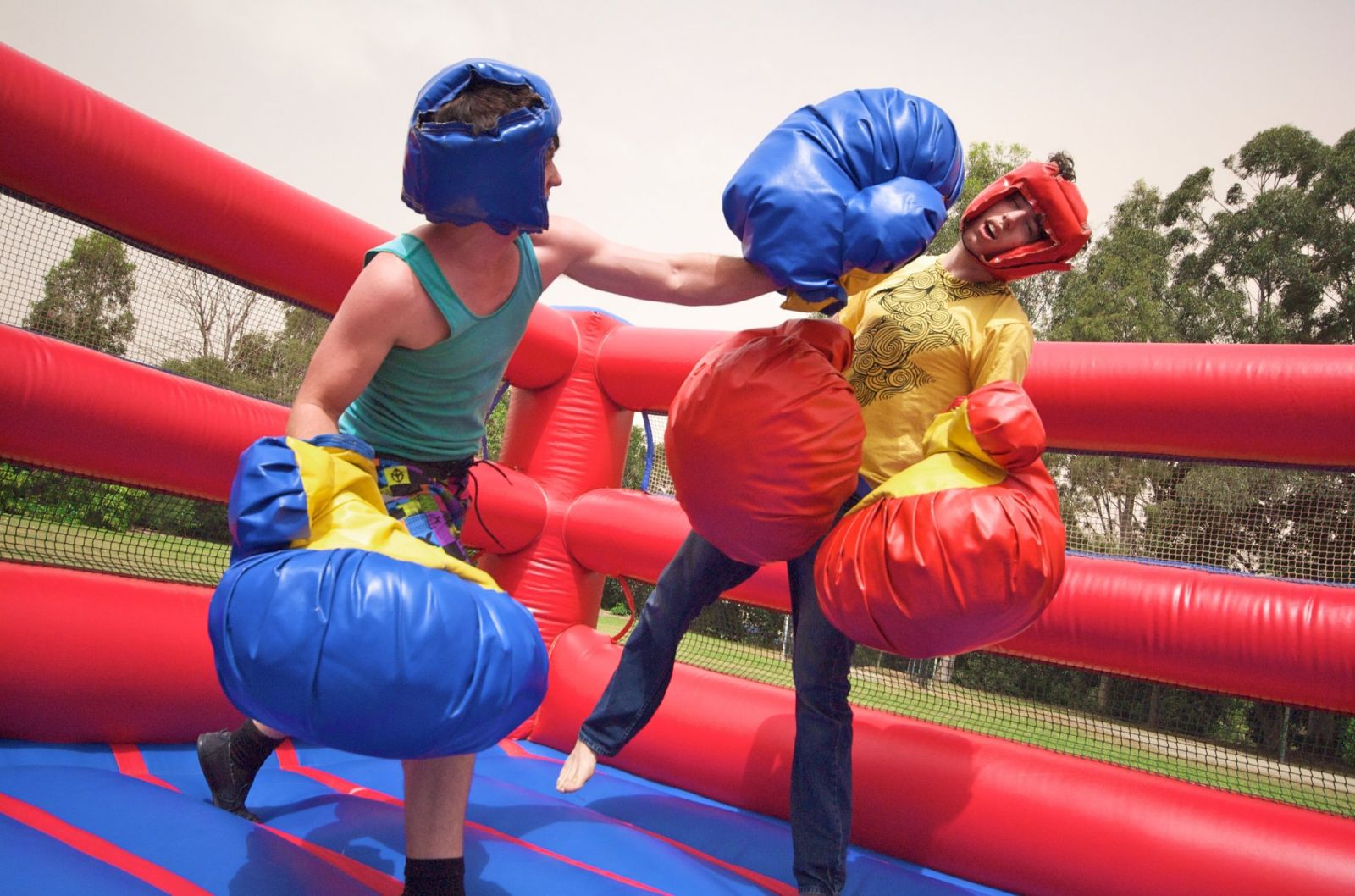Bouncy Boxing Inflatable rental for parties in Austin Texas from Austin Bounce House Rentals