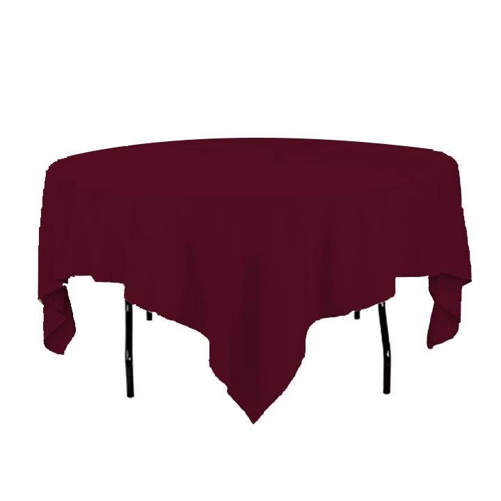 Dark Burgundy Table Linen Rentals in Austin Texas from Austin Bounce House Rentals