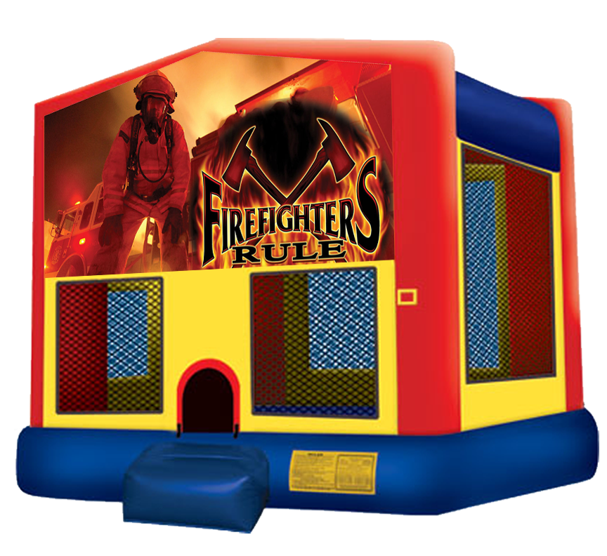 Firefighter House rentals in Austin Texas from Austin Bounce House Rentals