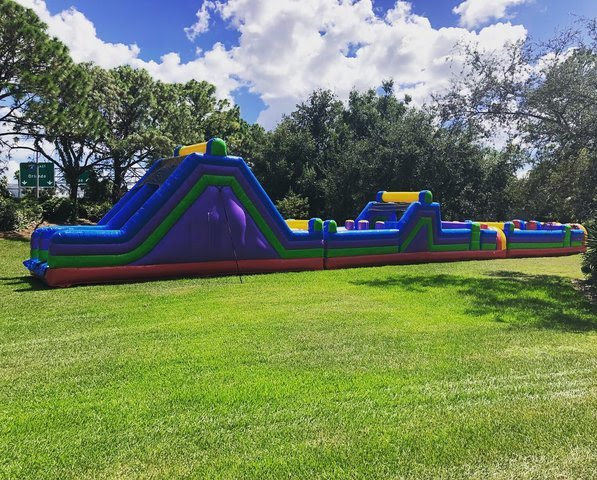 100ft inflatable obstacle course rental