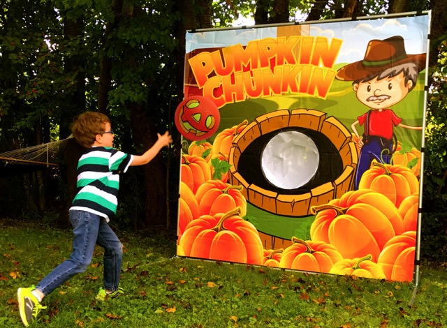 Pumpkin Chunkin Carnival Game in Austin Texas from Austin Bounce House Rentals