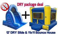 DRY 12' Slide & Beginner Bounce House Package