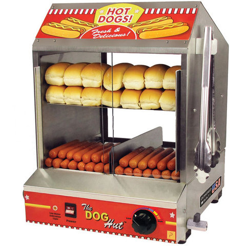 Hotdog & bun steamer 