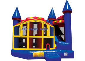 A 5in1 Inflatable Bounce House Comb