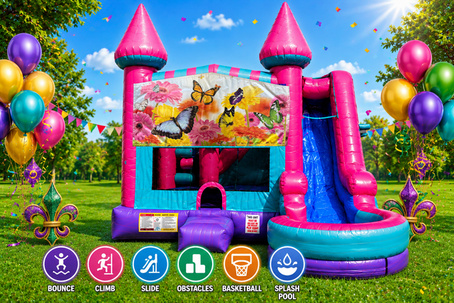 Butterflies Inflatable Pink Combo 7in1 Butterflies Inflatable Pink Combo 7in1
