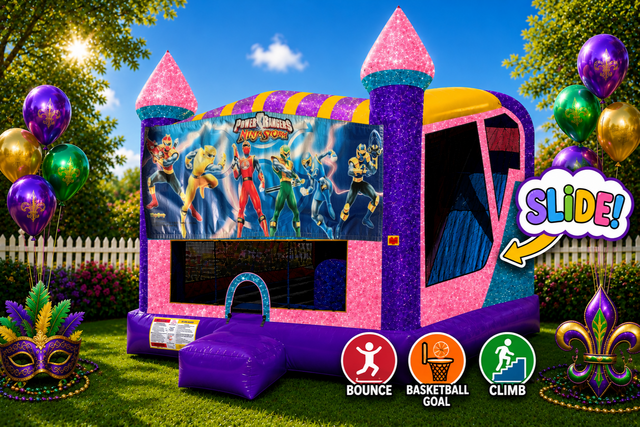 Power Rangers 4in1 Combo Bouncer Pink Power Rangers 4in1 Combo Bouncer Pink