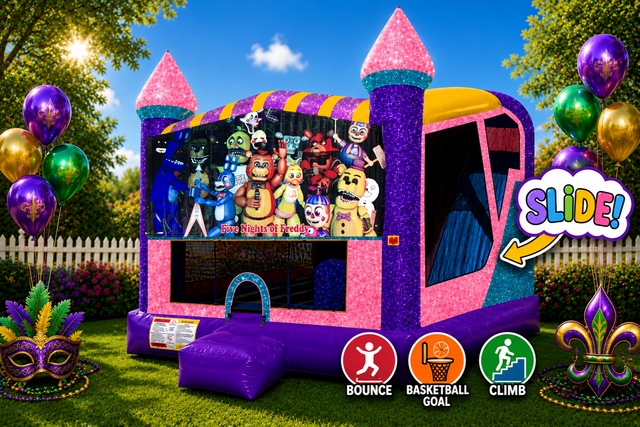 Five Nights of Freddy 4in1 Combo Bouncer Pink Five Nights of Freddy 4in1 Combo Bouncer Pink