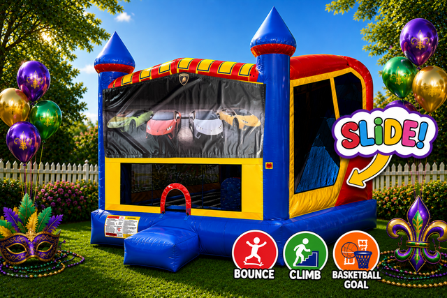 Lamborghini 4in1 Inflatable Bounce House Combo Lamborghini 4in1 Inflatable Bounce House Combo