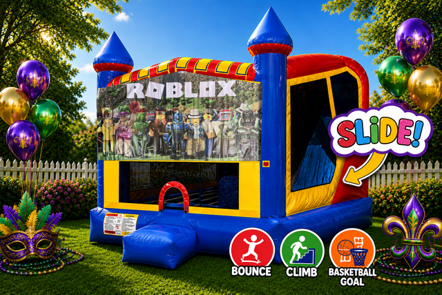 Roblox 4in1 Inflatable Bounce House Combo Roblox 4in1 Inflatable Bounce House Combo