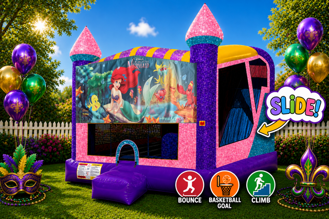 Little Mermaid 4n1 Combo Bouncer Pink Little Mermaid 4n1 Combo Bouncer Pink