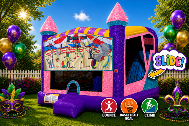 Circus Fun 4in1 Combo Bouncer Pink Circus Fun 4in1 Combo Bouncer Pink