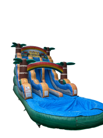 18 Ft. Tiki Plunge Water Slide double lane 18 Ft. Tiki Plunge Water Slide double lane