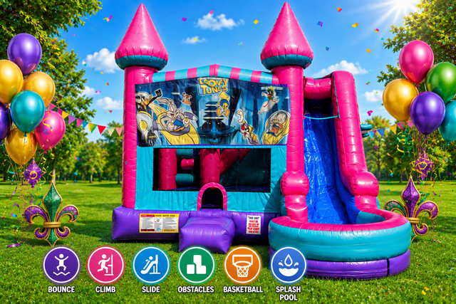 Looney Tunes Inflatable Pink Combo 7in1 Looney Tunes Inflatable Pink Combo 7in1