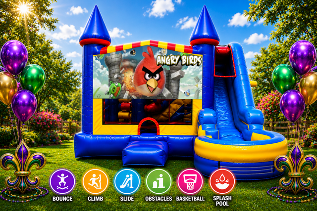 Angry Birds Inflatable Combo 7in1 Bounce House Angry Birds Inflatable Combo 7in1 Bounce House