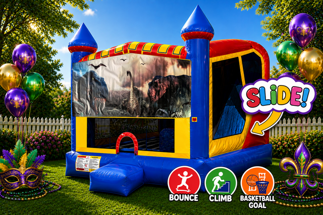 Dinosaurs (2) 4in1 Inflatable Bounce House Combo Dinosaurs (2) 4in1 Inflatable Bounce House Combo