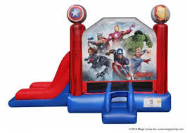 2 in 1 Avengers Inflatable combo Bounce House rental 2 in 1 Avengers Inflatable combo Bounce House rental
