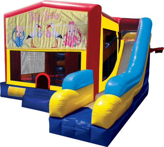 Baby Shower Inflatable Bounce House Combo 7in1 