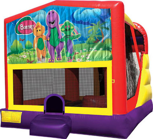 Barney 4in1 Inflatable Bounce House Combo