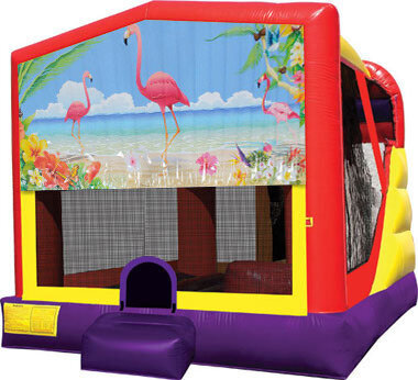 Flamingos 4in1 Inflatable Bounce House Combo