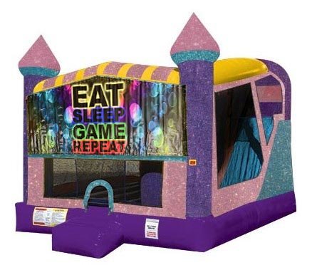 Eat, Sleep, Play Games 4in1 Combo Bouncer Pink