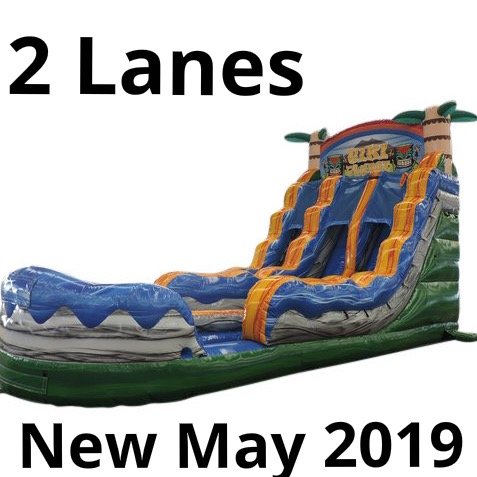 16 Ft. Tiki Plunge water slide double lane 16 Ft. Tiki Plunge water slide double lane