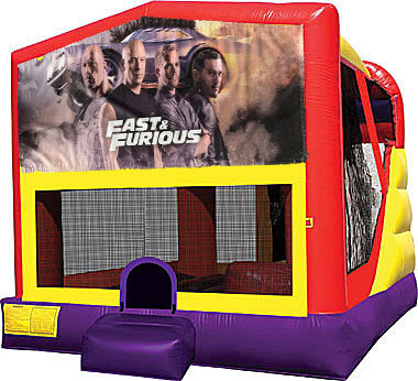 Fast and Furious 4in1 Inflatable Bounce House Combo