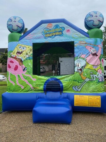 A Spongebob Inflatable bounce house A Spongebob Inflatable bounce house