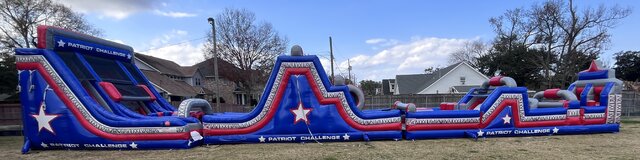 97 Ft Patriot Challenge Obstacle course with warp wall 97 Ft Patriot Challenge Obstacle course with warp wall