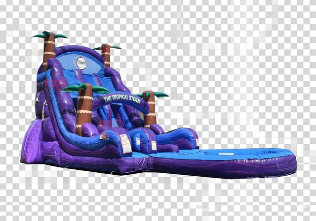 22 Ft Purple hurricane Double lane water slide rental 22 Ft Purple hurricane Double lane water slide rental