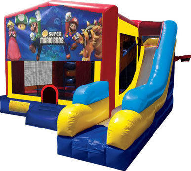Super Mario Brothers Inflatable Combo 7in1 Bounce House