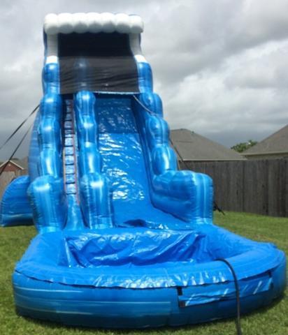 22 Ft. Inflatable Ocean Wave Water Slide with Pool