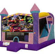 Race Cars 4in1 Combo Bouncer Pink