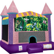 Bugs Life Inflatable bounce house with Basketball Goal  Pink