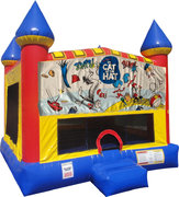 Cat in the Hat Inflatable bounce house with Basketball Goal