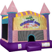 Crawfish Boil Inflatable bounce house with Basketball Goal Pink