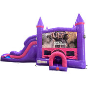 Fast and Furious Dream Double Lane Wet/Dry Slide with Bounce House