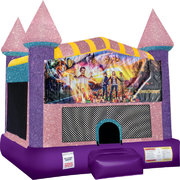 Goosebumps Inflatable Bounce house with Basketball Goal Pink