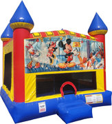 Mickey Mouse Inflatable bounce house with Basketball Goal