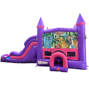 Scooby Doo Dream Double Lane Wet/Dry Slide with Bounce House