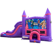 Super Mario Brothers Dream Double Lane Wet/Dry Slide with Bounce House