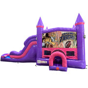 Tigers Dream Double Lane Wet/Dry Slide with Bounce House