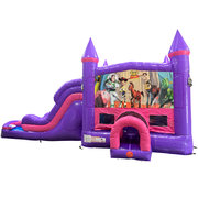 Toy Story Dream Double Lane Wet/Dry Slide with Bounce House