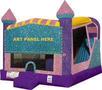 A 4in1 Dazzling Dream Inflatable Bounce House Combo 