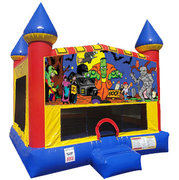Halloween Inflatable bounce house with Basketball Goal