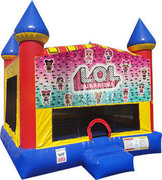 LOL Inflatable bounce house with Basketball Goal