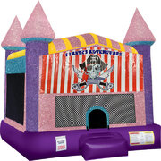 Pirates Adventure Inflatable bounce house with Basketball Goal Pink