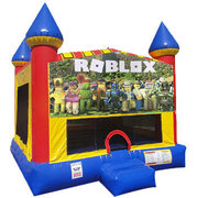 Roblox Inflatable bounce house with Basketball Goal