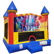 Trolls Inflatable Bounce house with Basketball Goal