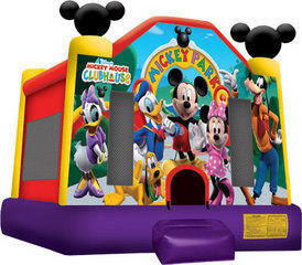 A Mickey Mouse Club Inflatable Bounce House 