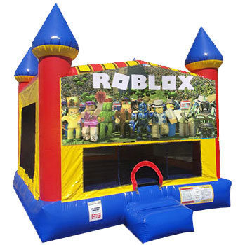 Roblox Inflatable bounce house with Basketball Goal